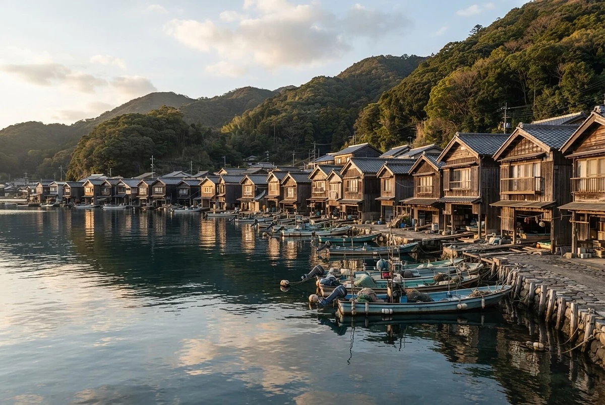 Amanohashidate and Ine Funaya Boathouses Day Tour Kyoto