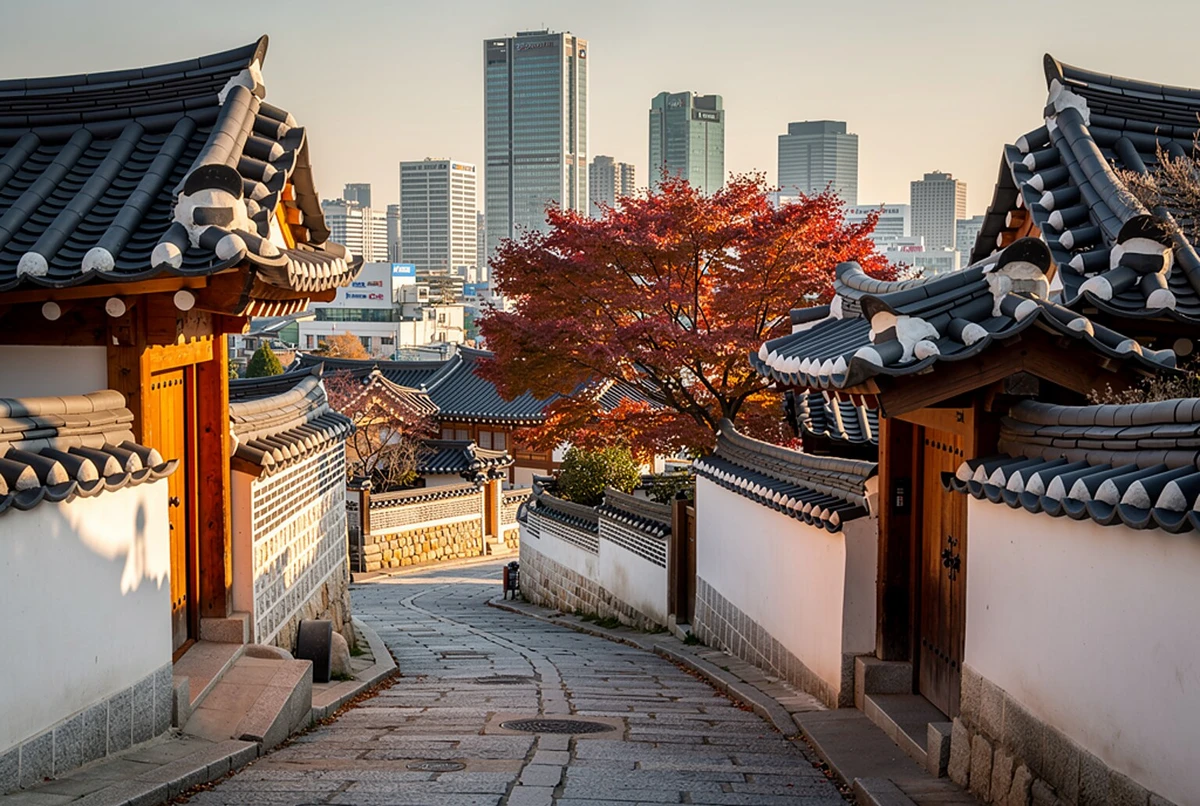 Gyeongbokgung Palace, Bukchon Hanok Village & Gwangjang Market Tour Seoul