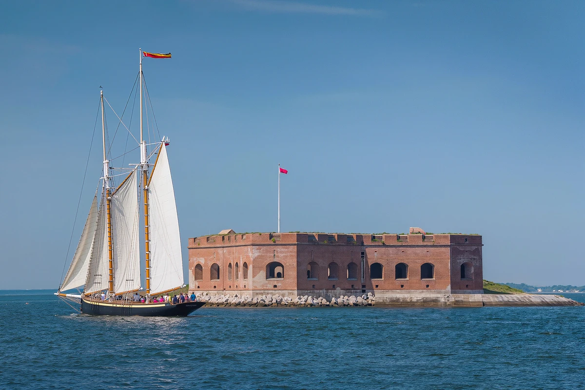 Charleston Harbor Schooner Sailing and Dolphin Watch
