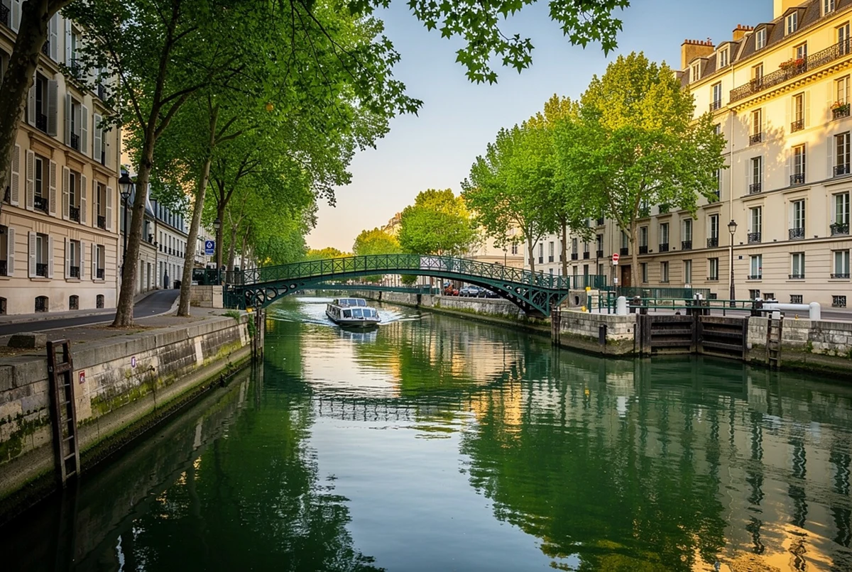 Canal Saint-Martin & Seine River Cruise through the Locks Paris