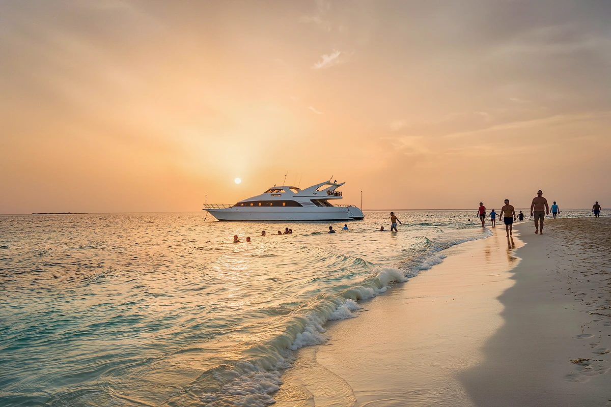 Luxury Catamaran with Semi-Submarine and Sunset Hurghada