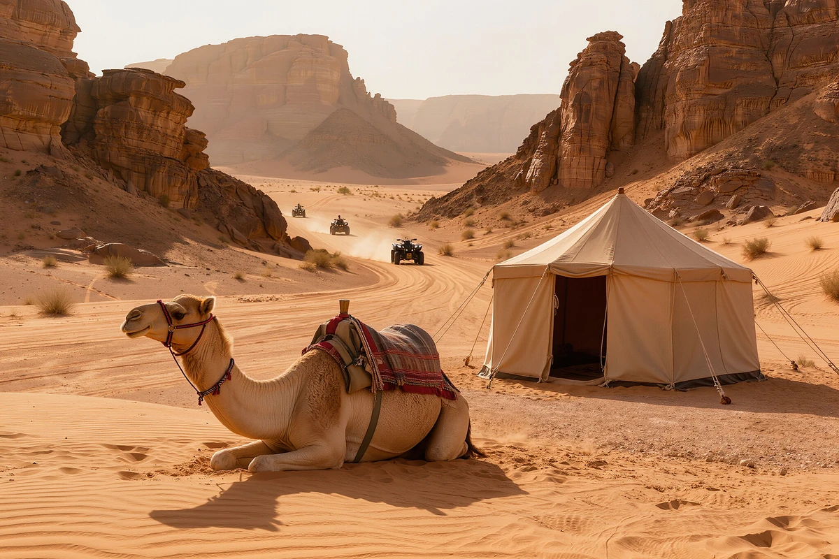 Desert Quad Bike with Camel Ride and Bedouin Village Marsa Alam
