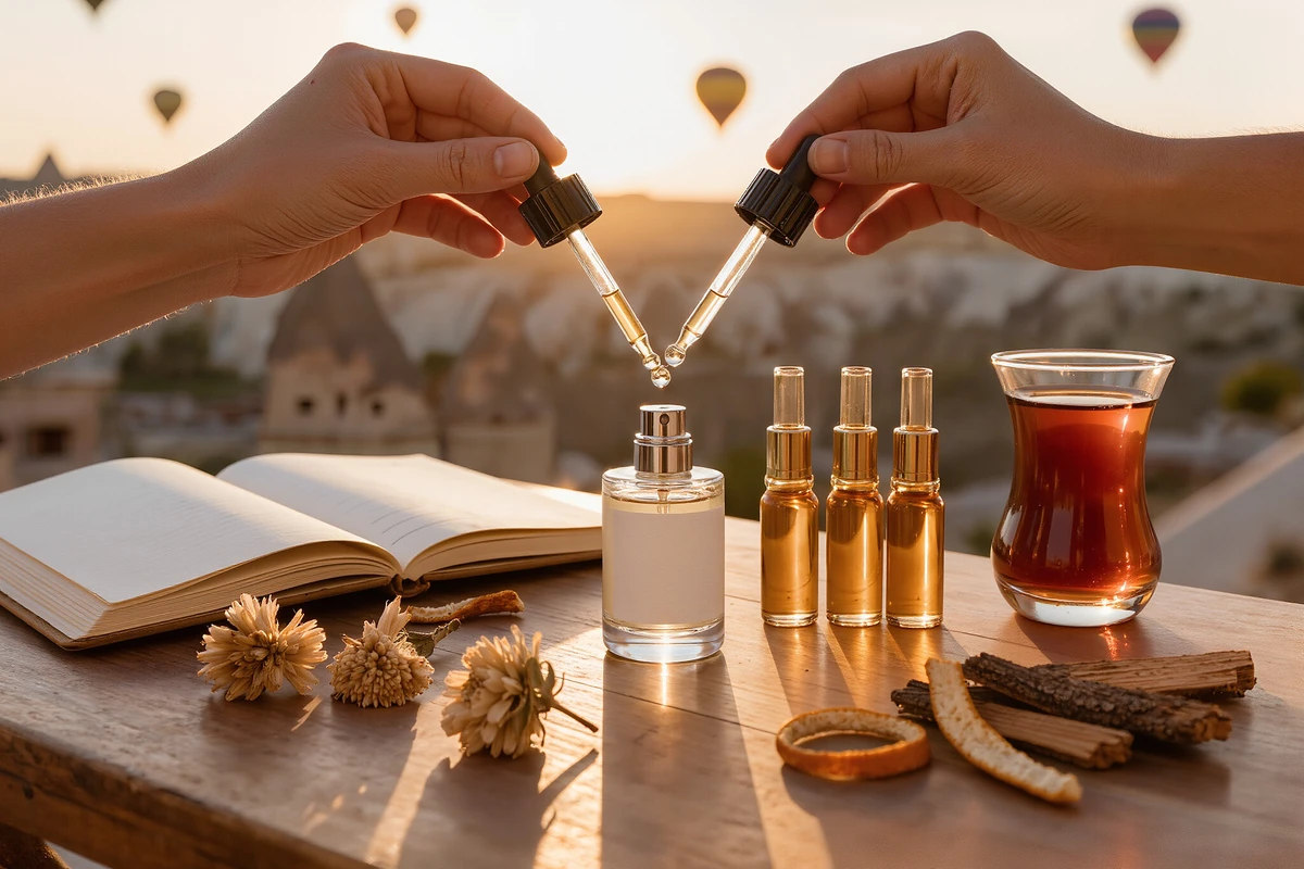 ورشة صناعة العطور على السطح في كابادوكيا