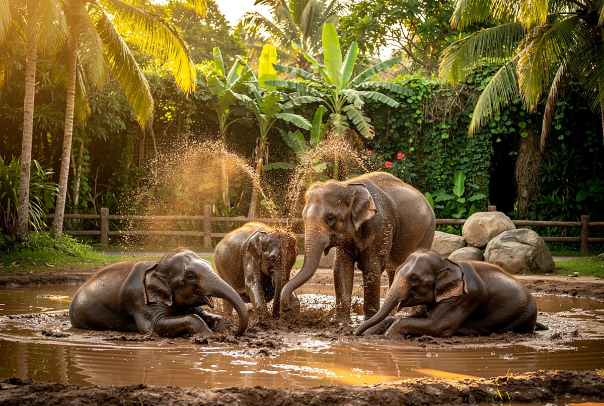 Bali Zoo Elephant Care Experience with Mud Bath Tickets Bali