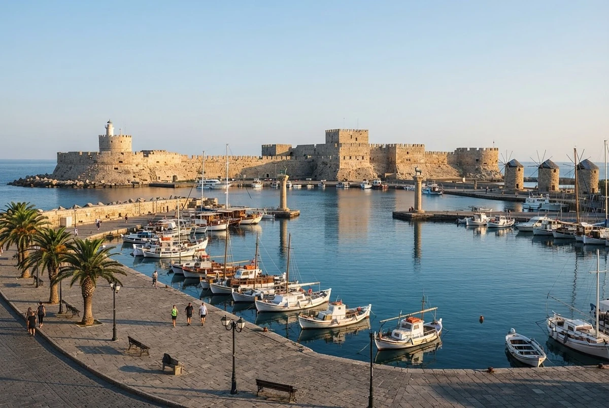رحلة بالقارب السريع إلى جزيرة سيمي من رودس