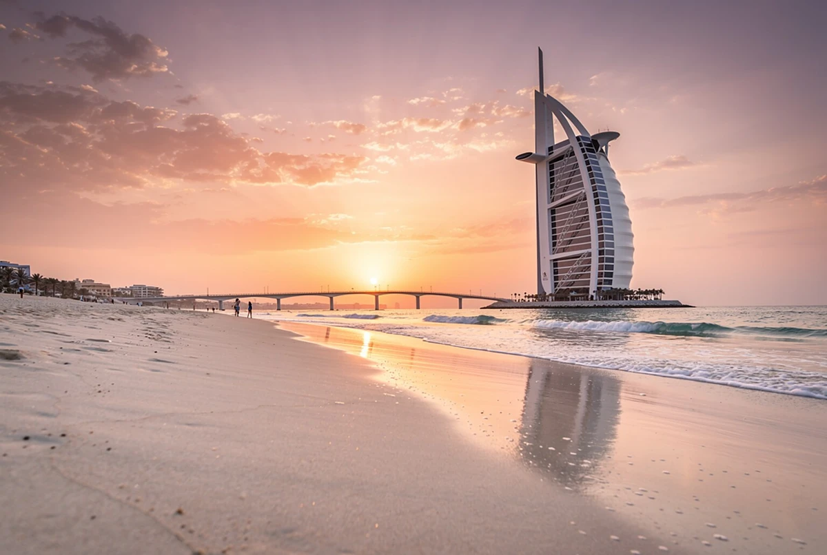 مطار دبي إلى برج العرب