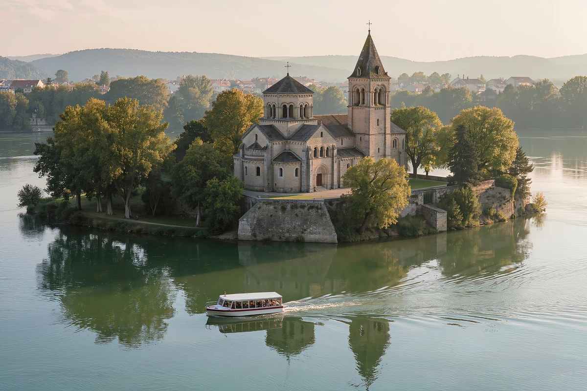 Île Barbe Discovery Cruise on the Saône in Lyon