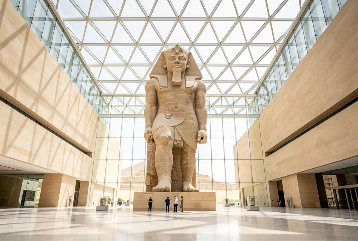 Grand Egyptian Museum, Pyramids & Sphinx Day Tour with Lunch Cairo