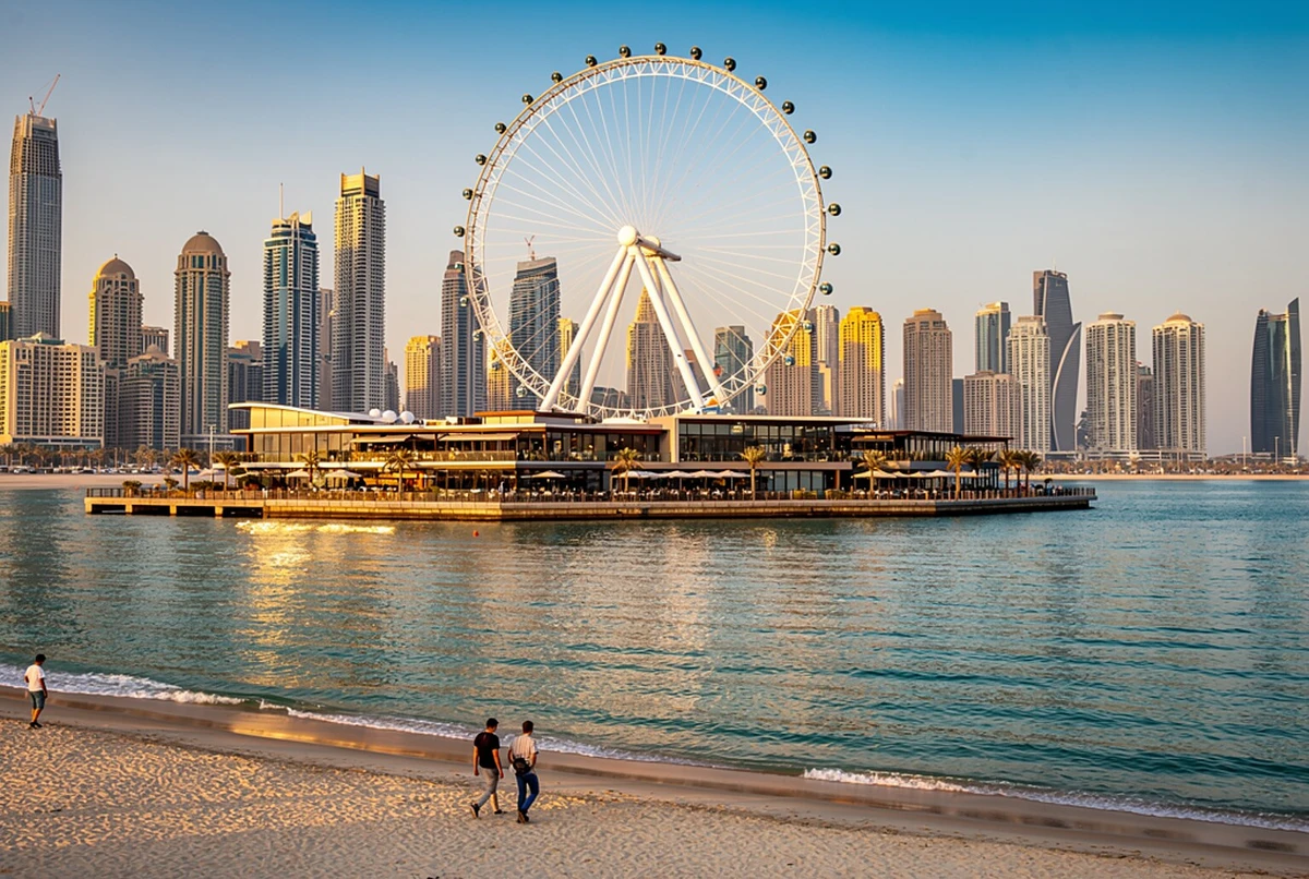مطار دبي إلى جزيرة بلوواترز