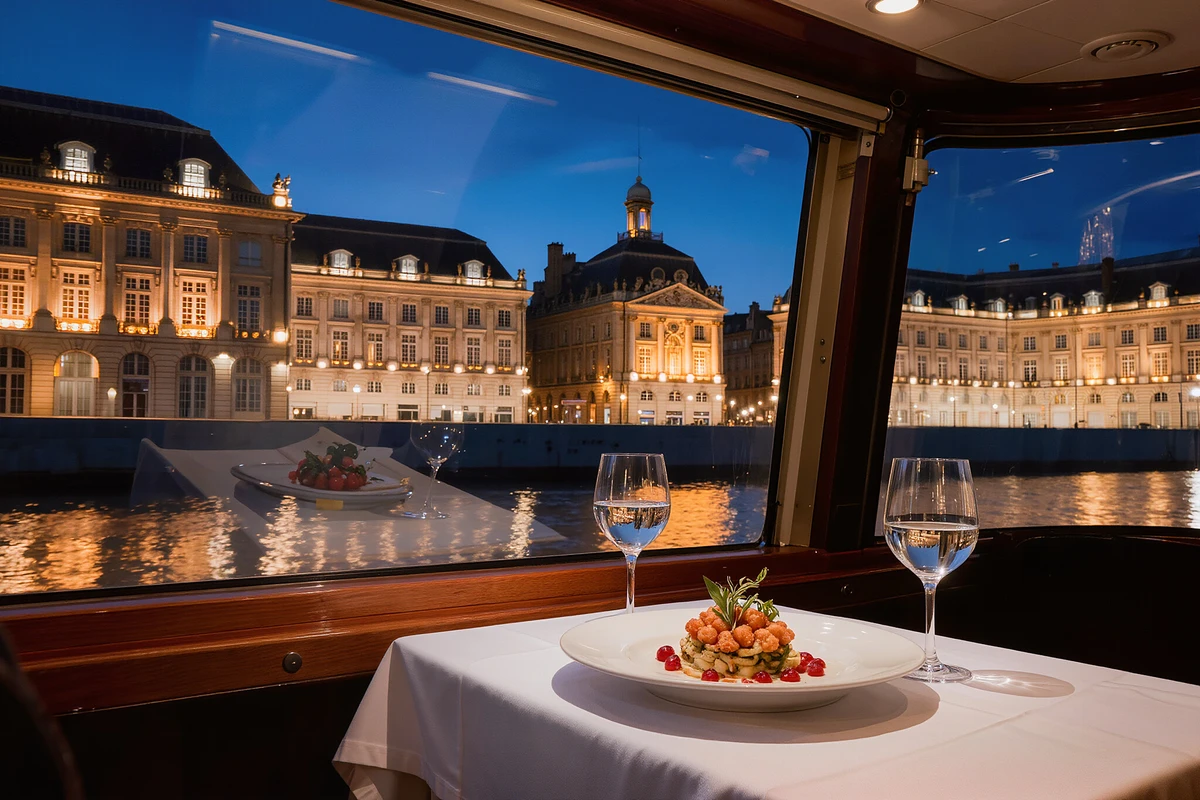 Garonne River Dinner Cruise in Bordeaux (2 Hours)