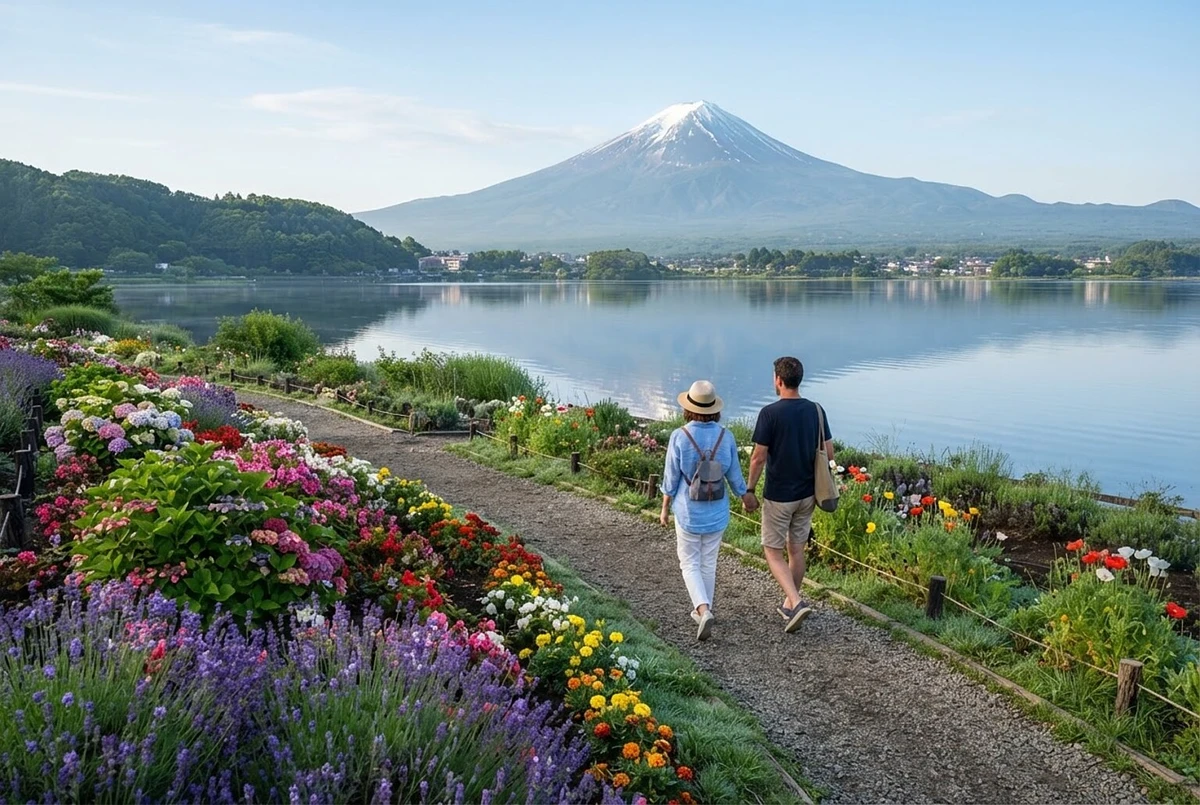 Mount Fuji, Lake Kawaguchi, Oishi Park & Oshino Hakkai Day Tour from Tokyo