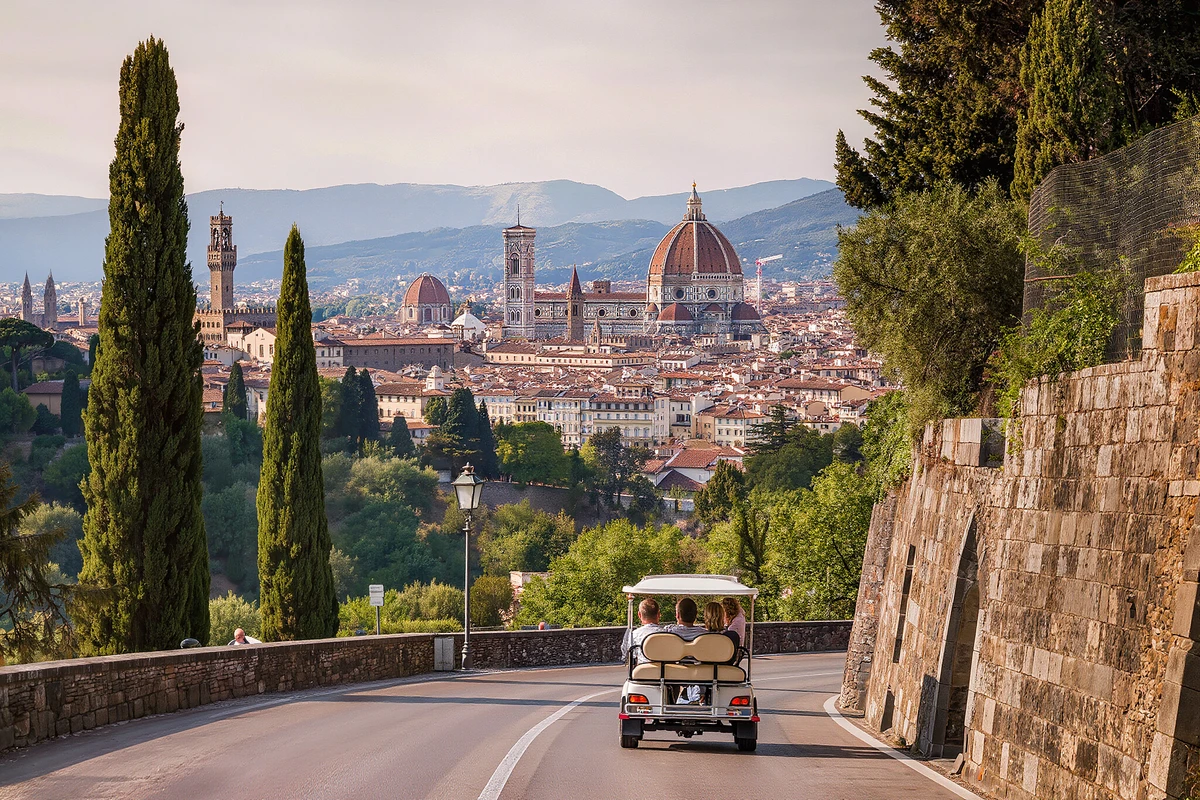 Panoramic Golf Cart Tour of Florence with Piazzale Michelangelo