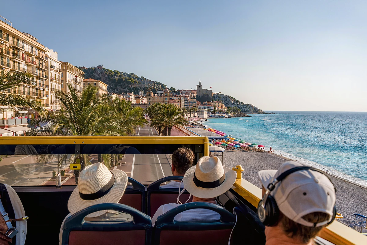 Hop-On Hop-Off Bus Tour Nice & Villefranche 1 or 2-Day Pass