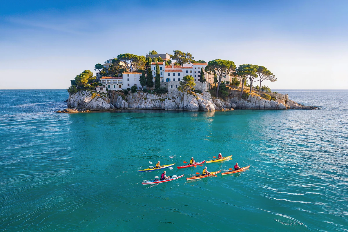 Sea Kayak Day to the Lérins Islands from Cannes