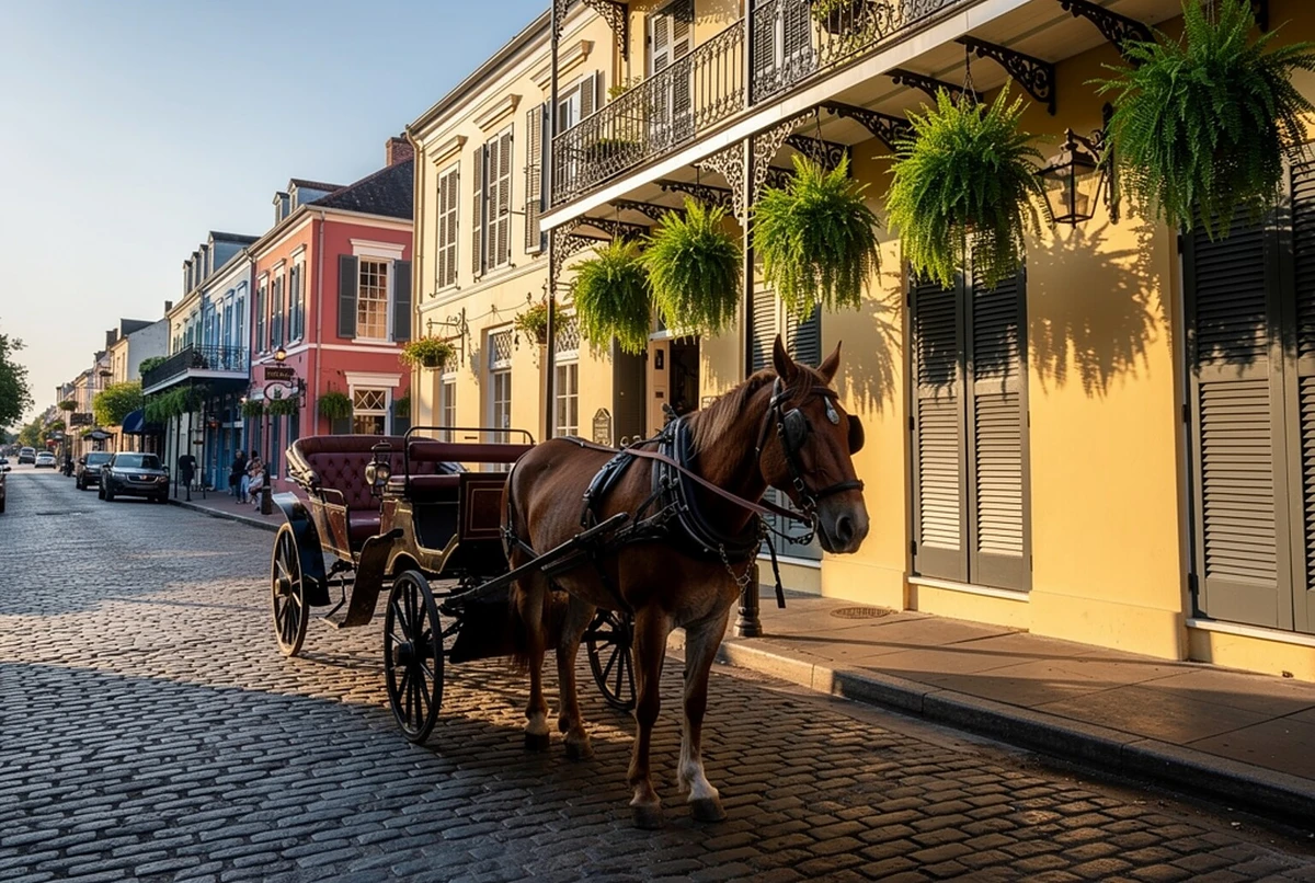 French Quarter Mule Carriage Ride New Orleans