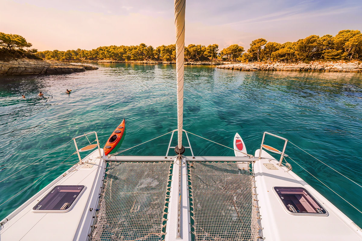 Full-Day Catamaran Cruise with Lunch from Cannes