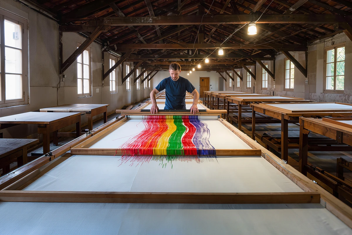 Silk-Screen Printing Workshop Guided Visit in Lyon