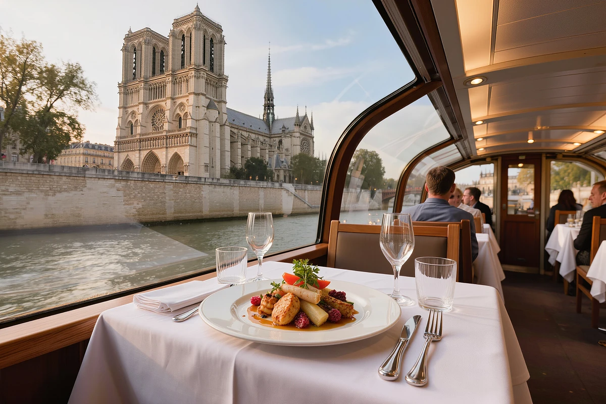 Seine Lunch Cruise from the Eiffel Tower Paris