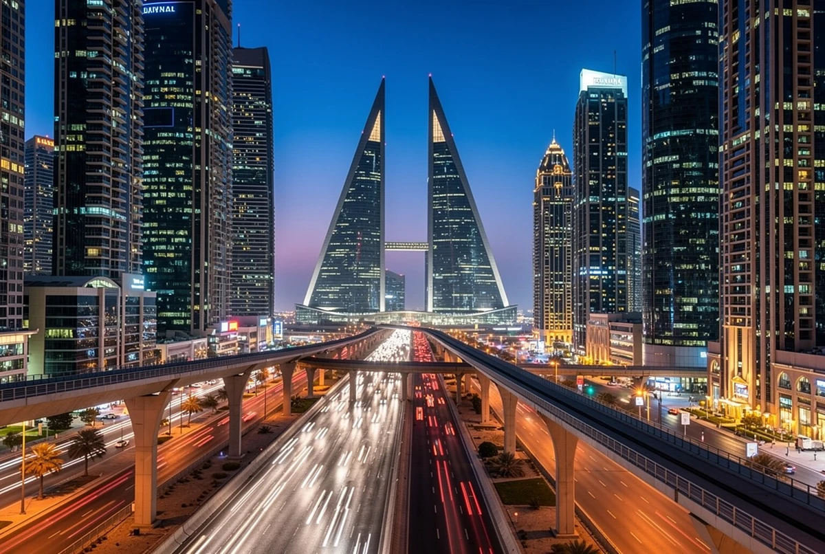 مطار دبي إلى شارع الشيخ زايد