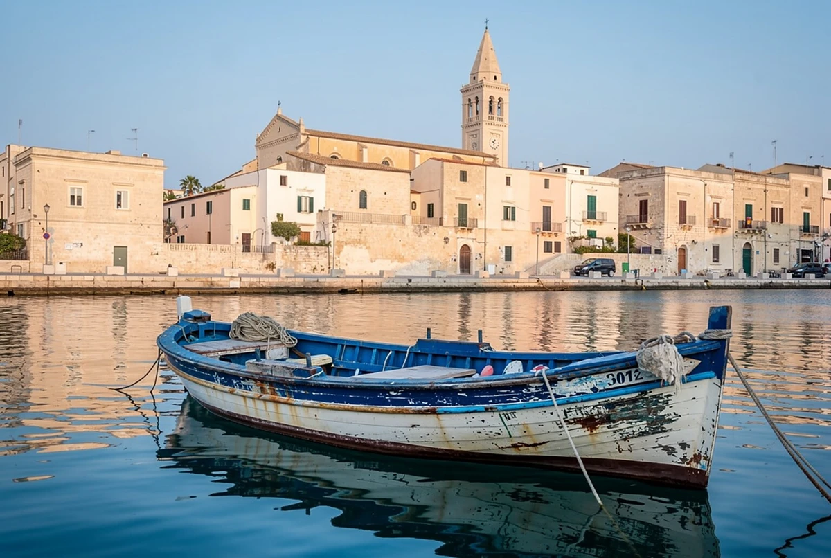 Vintage Boat Trip along the Bari Coast with Swim Stop