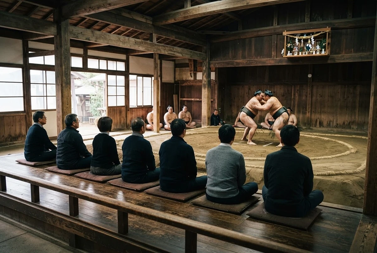 Sumo Morning Practice Tour at a Real Sumo Stable Tokyo
