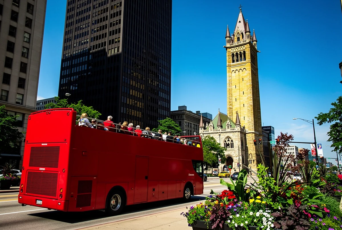 Chicago Hop-On Hop-Off Open-Top Bus Tour with 11 Stops