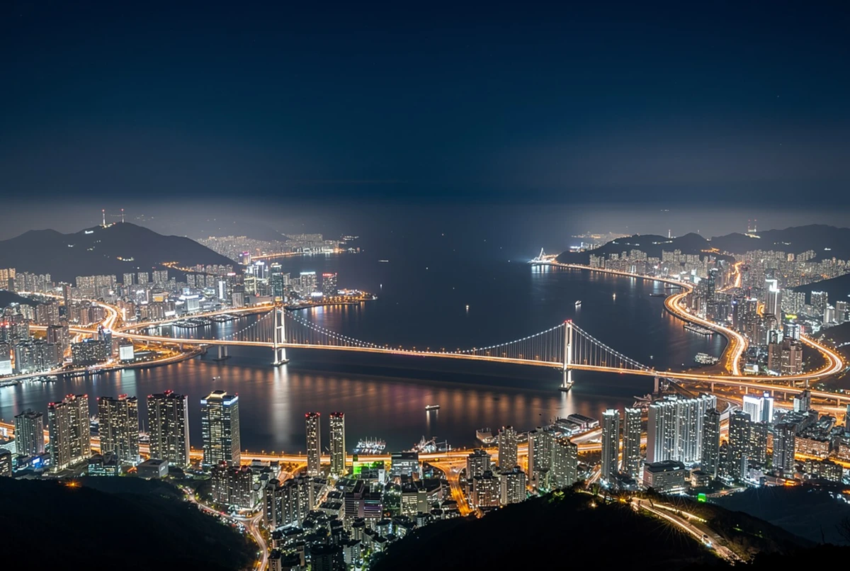 Busan Night Viewpoints and Evening Cruise with Fireworks