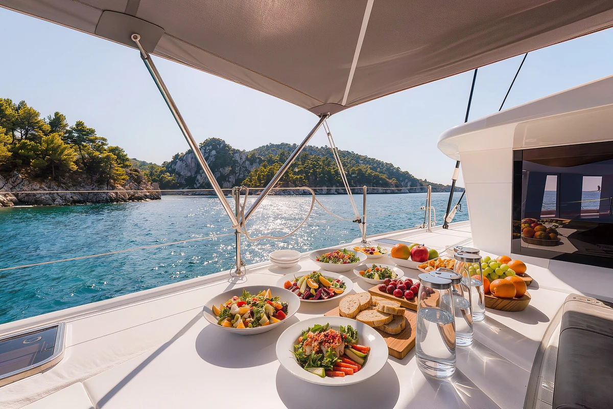 Full-Day Catamaran Cruise with Lunch from Cannes