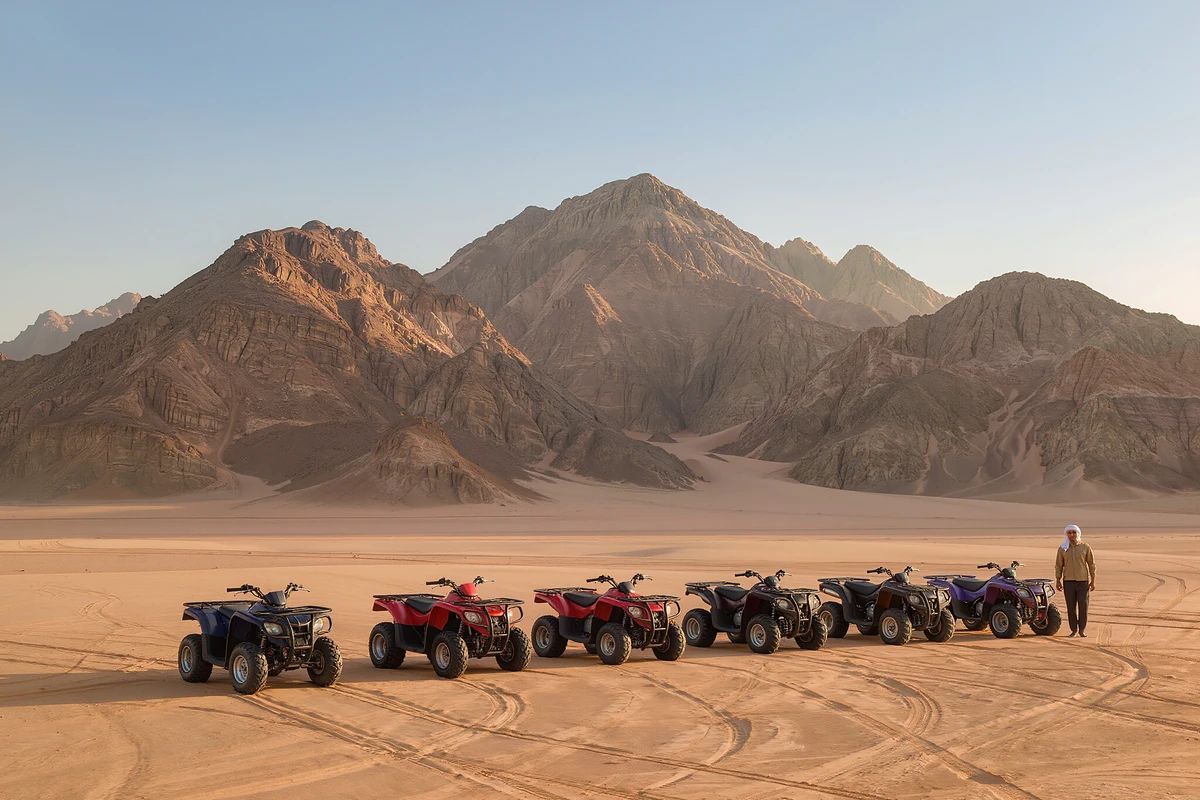 Desert Quad Bike with Camel Ride and Bedouin Village Marsa Alam