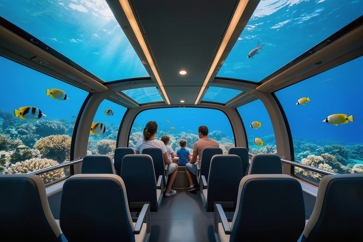 Luxury Catamaran with Semi-Submarine and Sunset Hurghada