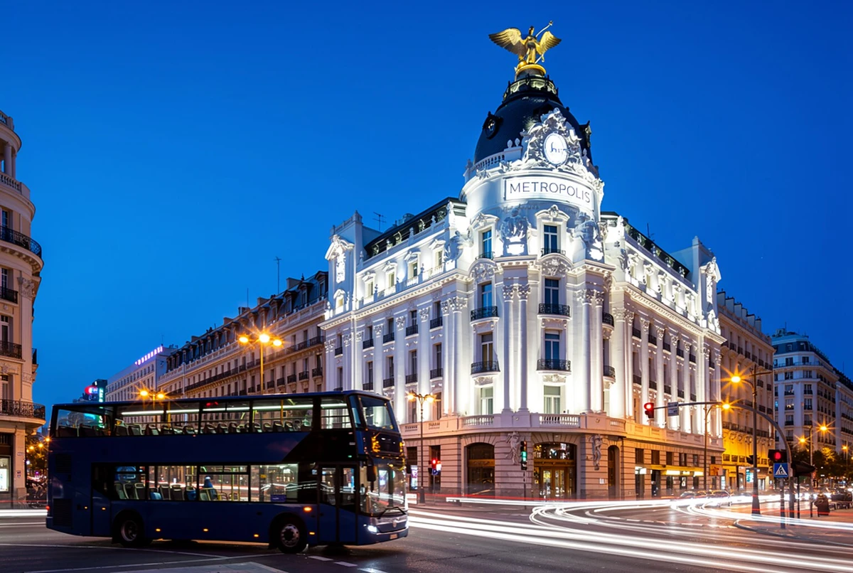 Madrid by Night Panoramic Open-Top Bus Tour with Audio Guide