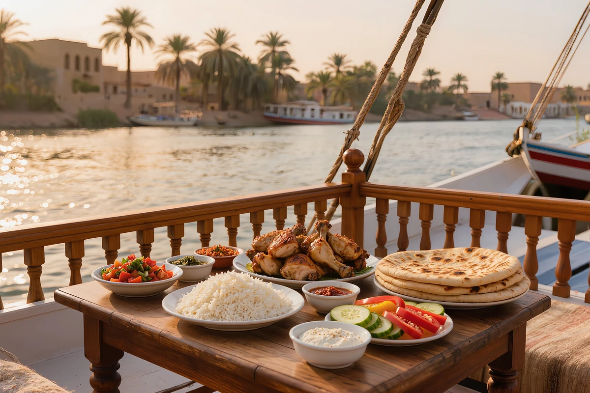 Private Nile Felucca Ride with Egyptian Meal Aswan