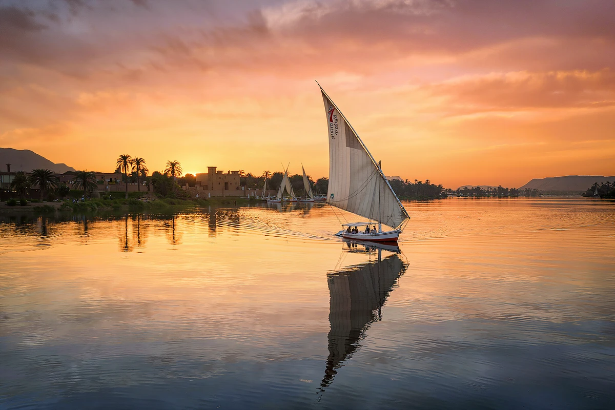 Private Sunset Felucca Sailing on the Nile Luxor