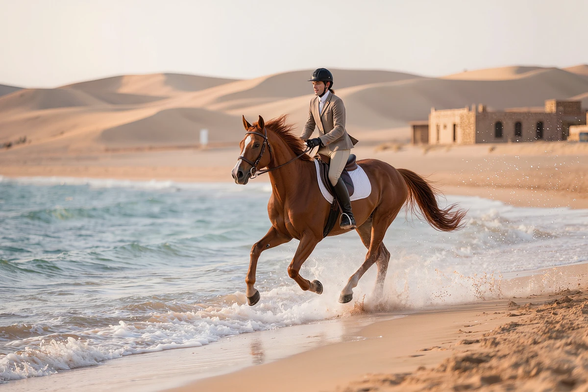Desert and Sea Horse Ride with Swimming Option Sahl Hasheesh