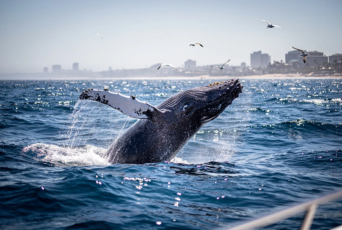 Whale & Dolphin Watching Catamaran Cruise from Long Beach