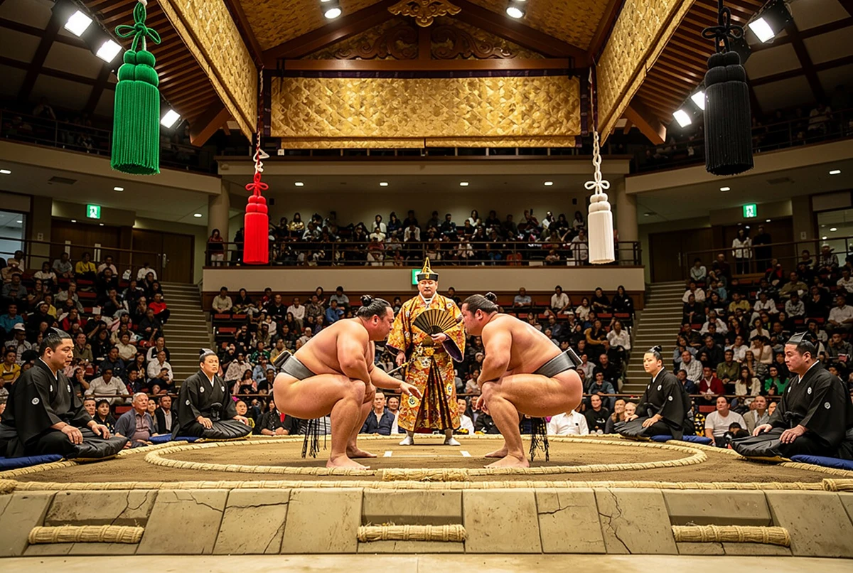 Grand Sumo Tournament Tour with Chair Seat Tickets at Ryogoku Tokyo