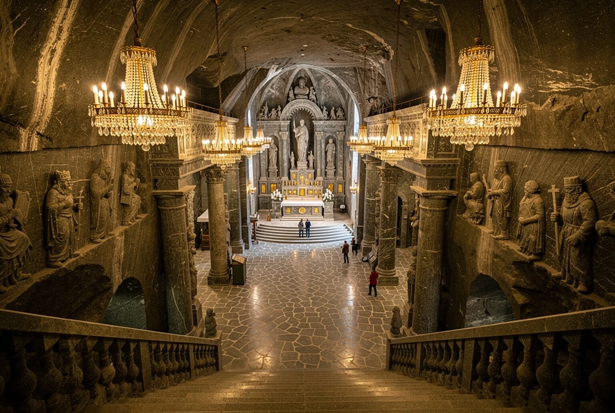 Wieliczka Salt Mine Guided Tour from Krakow with Fast-Track Entry