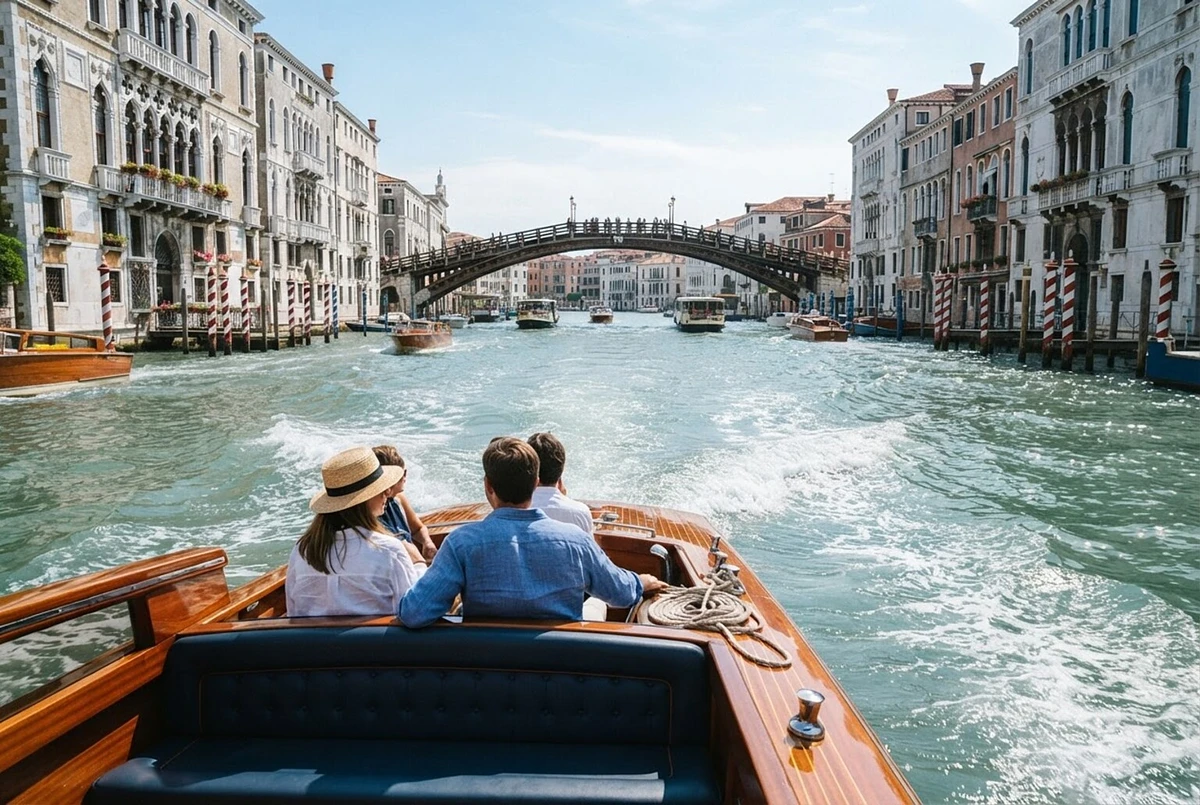 Grand Canal Motorboat Sightseeing Cruise Venice