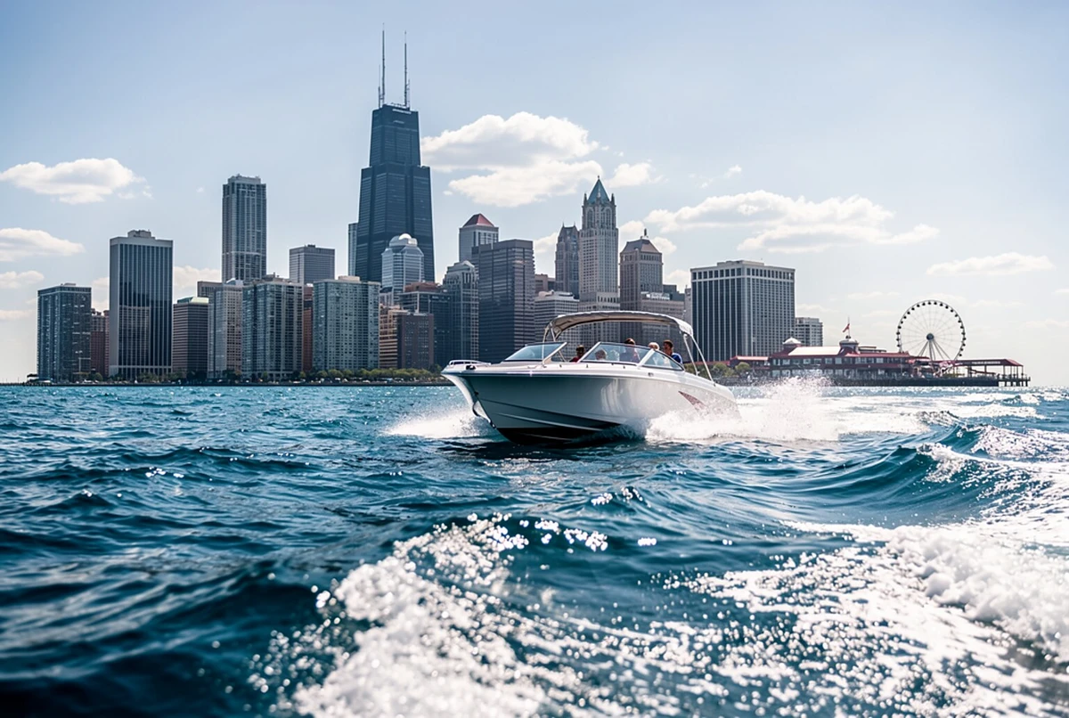 Lake Michigan Lakefront Speedboat Ride from Navy Pier Chicago