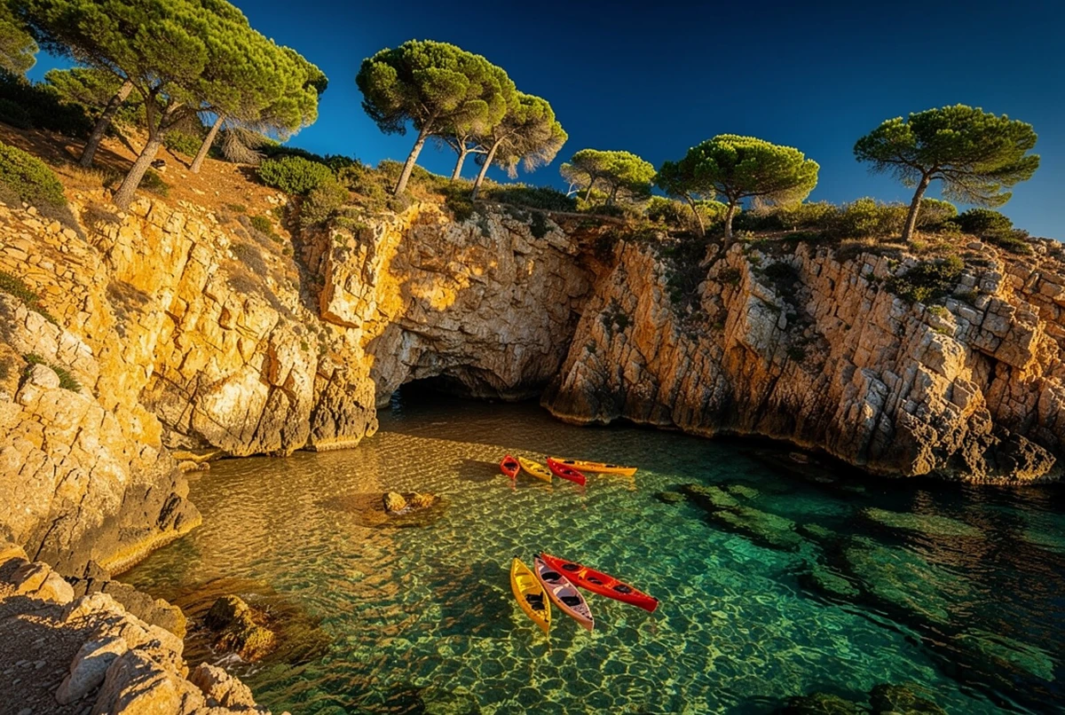 Costa Brava Kayak, Snorkel & Cliff Jump Day Trip from Barcelona