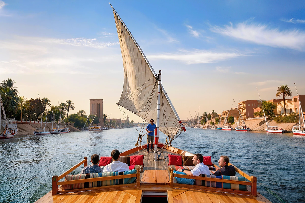 Nile Felucca Sailing Ride with Hotel Transfers Cairo