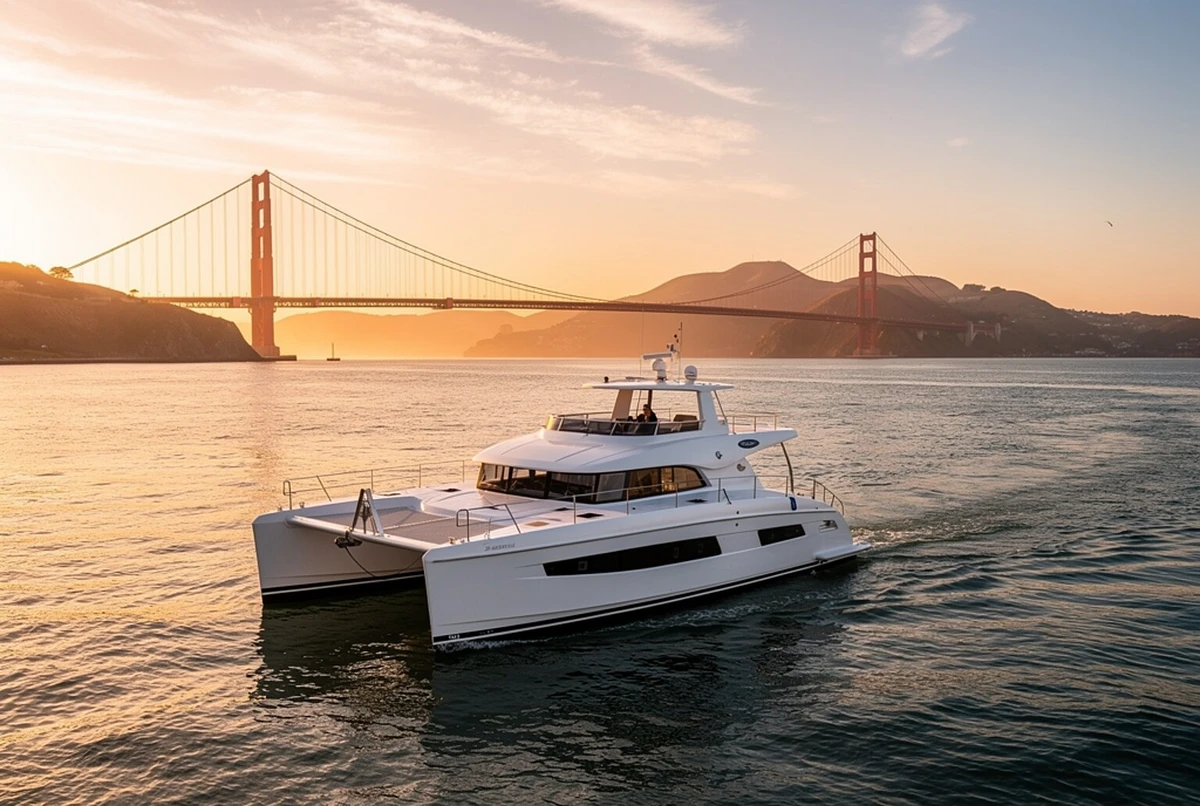 Sunset Cruise on San Francisco Bay by Luxury Catamaran