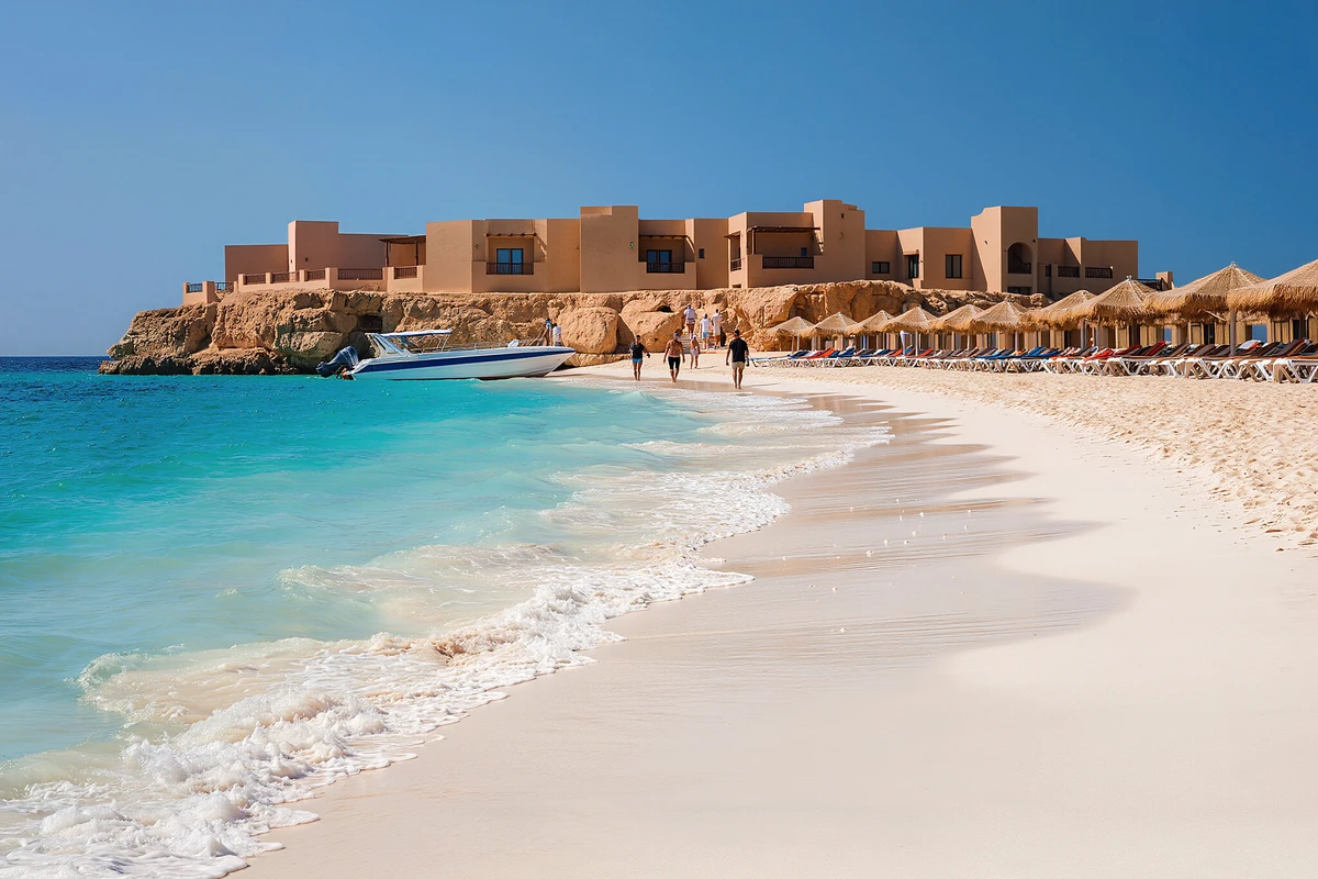 Sea Taxi Speedboat to Orange Bay or Magawish Island Hurghada