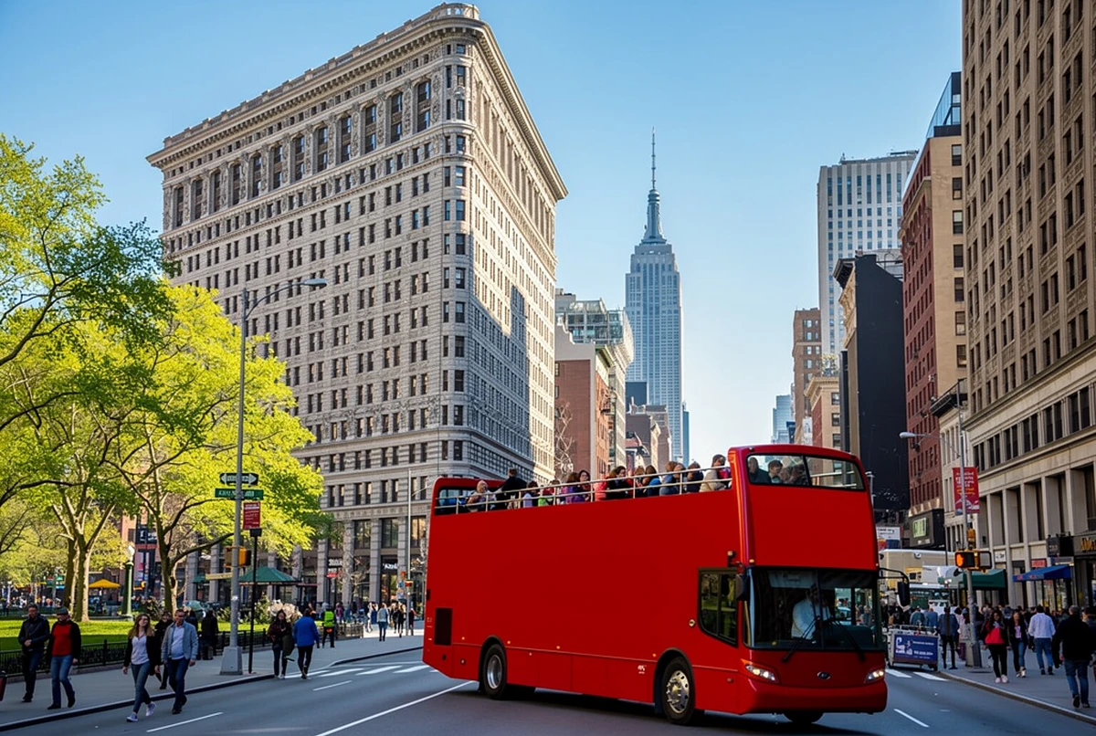 Hop-On Hop-Off Open-Top Bus Tour with Night Tour Option New York