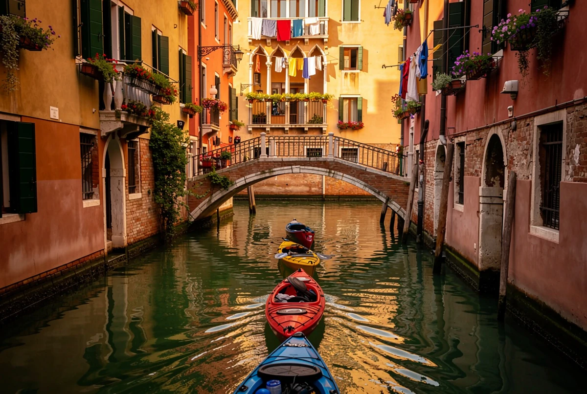 Venice Canals Guided Kayak Tour by Day, Sunset or Night