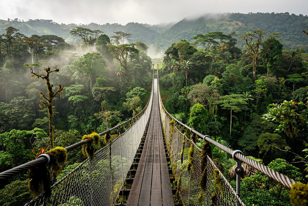Hanging Bridges, Arenal Volcano and Waterfalls Tour La Fortuna