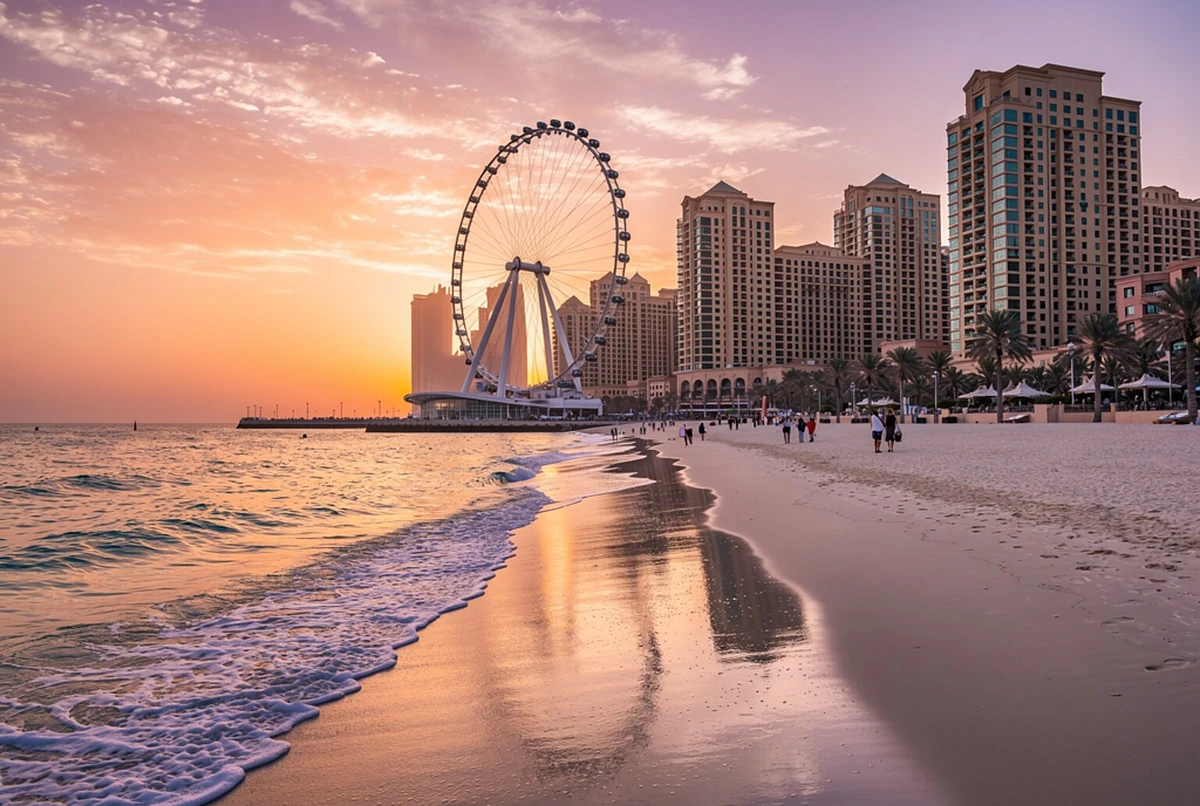 مطار دبي إلى جي بي آر