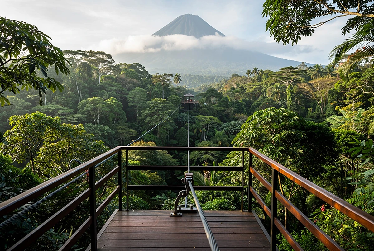 Zip Line Adventure and Thermal Pools La Fortuna