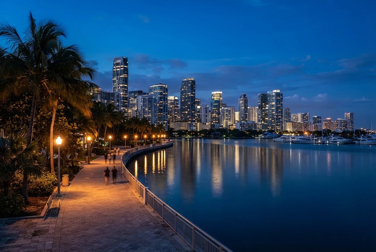 Miami Night Tour by Open-Top Bus with Live Guide