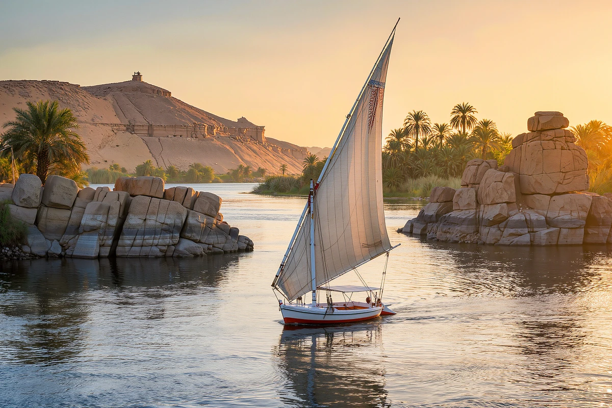 Private Nile Felucca Ride with Egyptian Meal Aswan